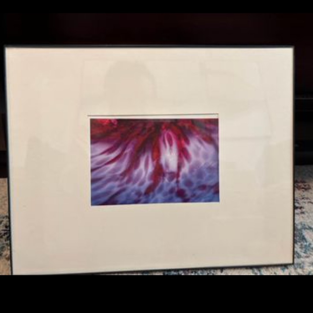 Framed and matted 14”x11” print